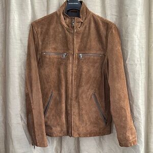 Banana Republic Brown Suede Leather Jacket